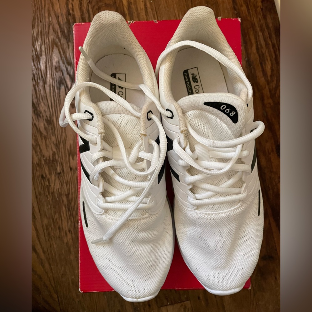 New Balance 068 White/Black Women's Sneakers. Only worn once for a few hours.